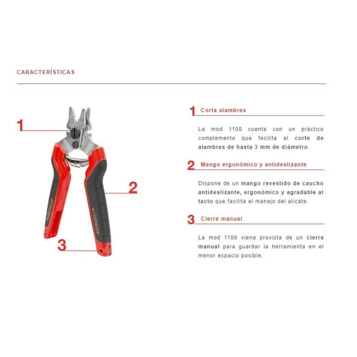 Grapadora cercados mod 1100 A16 / A18 / A20 / Ω20 / HR22.