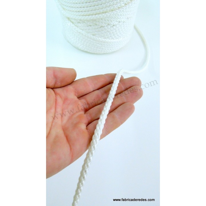 Cuerda poliester 6mm x 200mts Blanco