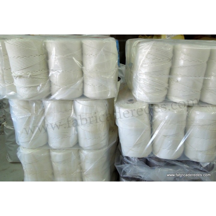 Cuerda poliester 6mm x 200mts Blanco