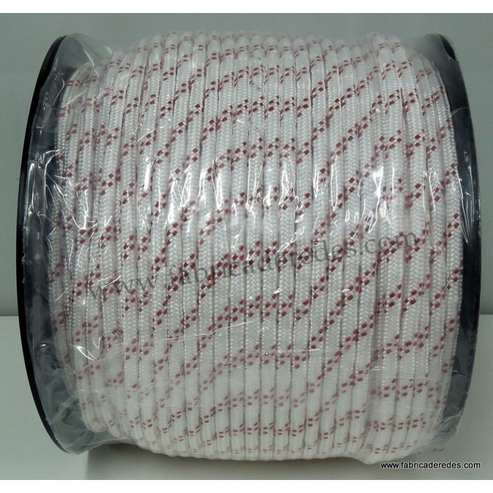 Cabo flotante 8mm Blanco-rojo