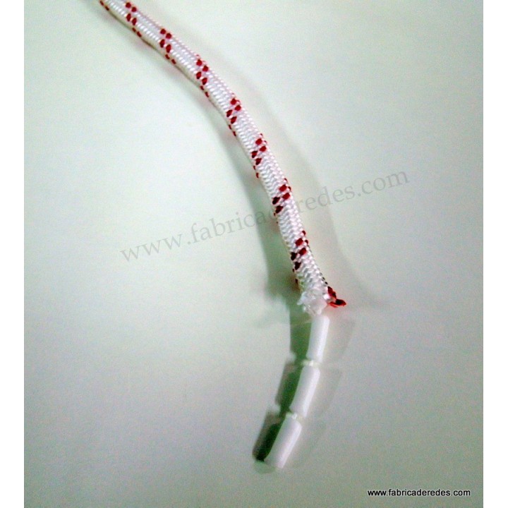 Cabo flotante 8mm Blanco-rojo