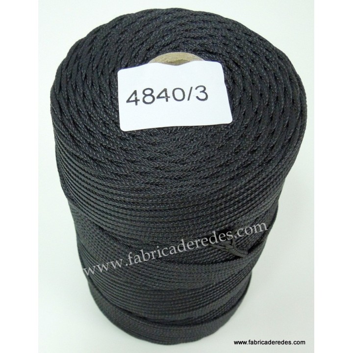 Nylon trenzado 4840/3 (Trencilla) Negra