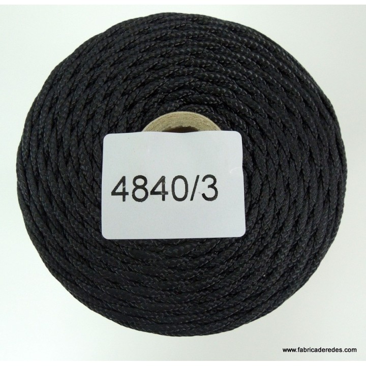 Nylon trenzado 4840/3 (Trencilla) Negra