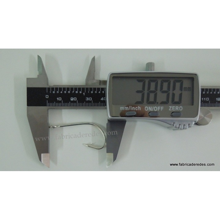 Anzuelo torcido anilla 3/0