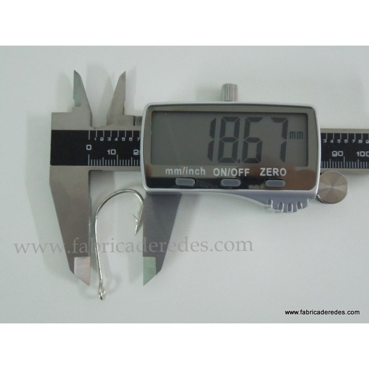 Anzuelo torcido anilla 3/0