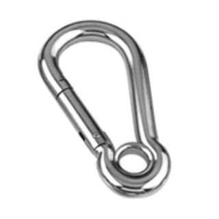 Mosquetón bombero con ojo Inoxidable