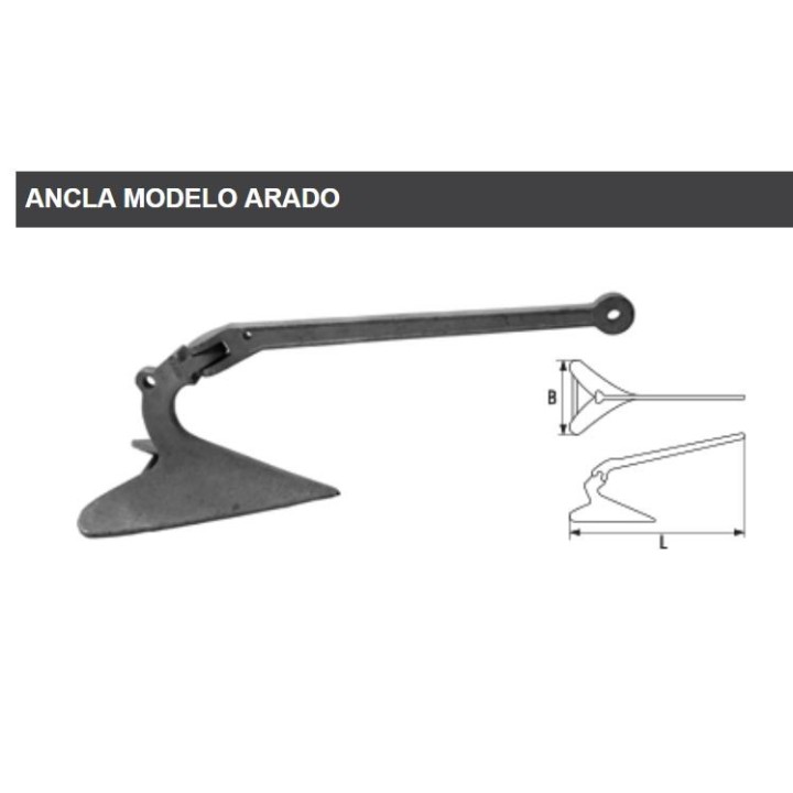 Ancla arado Galvanizada