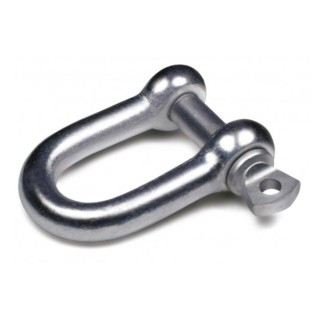 Grillete recto con punzón inoxidable