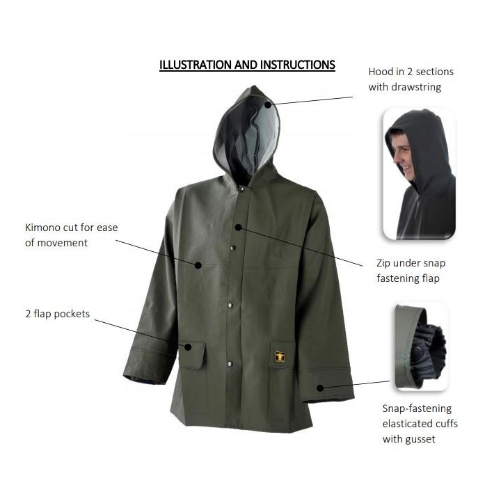 DERBY JACKET GLENTEX FABRIC GREEN