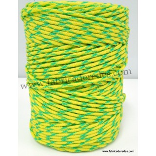 Braided polyethylene thread 3mm Yellow- Green