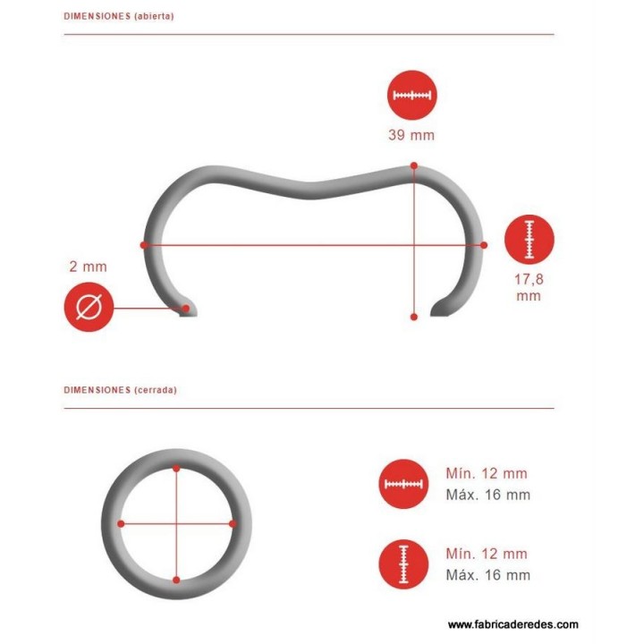 Grapa anillada A-40 GALVANIZADA