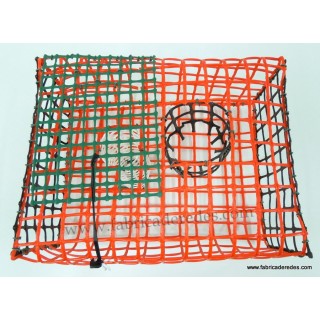 Nasa de pulpo NARANJA y NEGRA