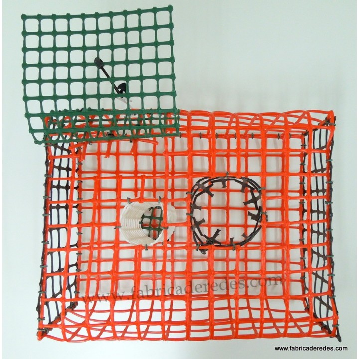 Nasa de pulpo NARANJA y NEGRA