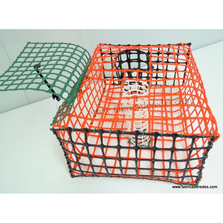 Nasa de pulpo NARANJA y NEGRA