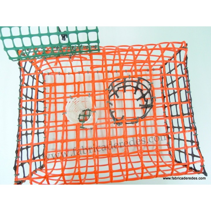 Nasa de pulpo NARANJA y NEGRA