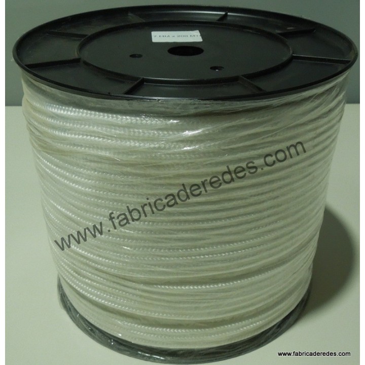 Corda in polipropilene da 7 mm rotoli da 200 e 500 metri colore bianco
