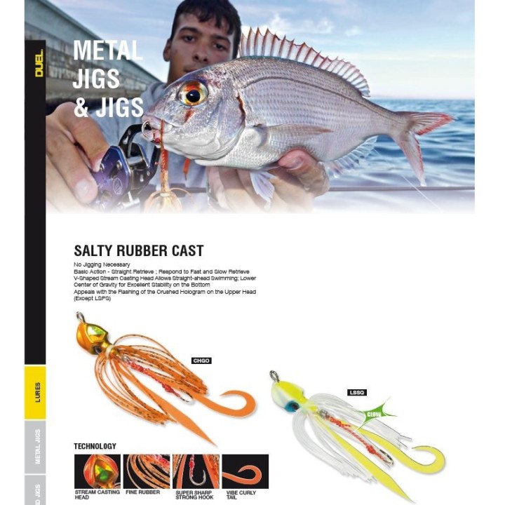 DUEL Salty RUBBER CAST 10 gramas