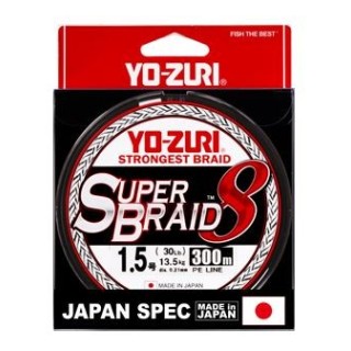YOZURI SUPER BRAID 8X multicolor 300 metros