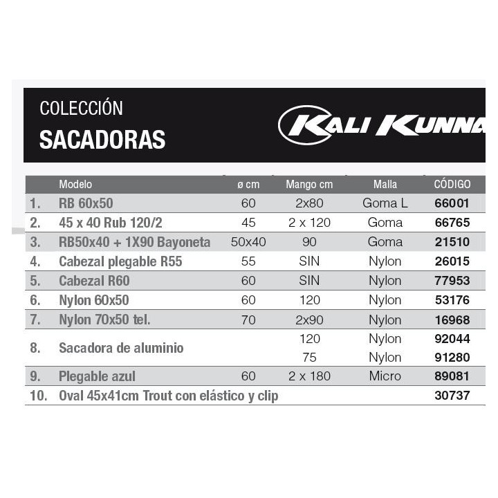 Sacaderas de GOMA kalikunan