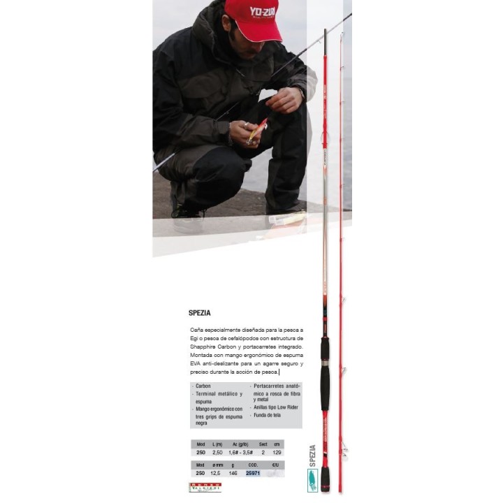 Caña SPEZIA 2,50 metros KALI KUNNAN