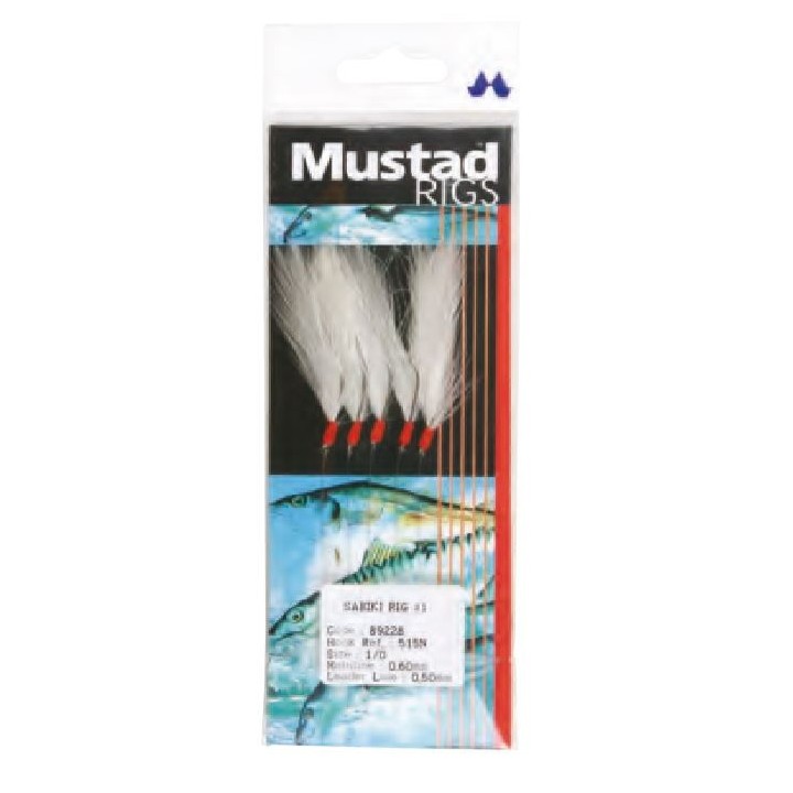 Plumas MUSTAD SABIKI 1 Anzuelo 1/0