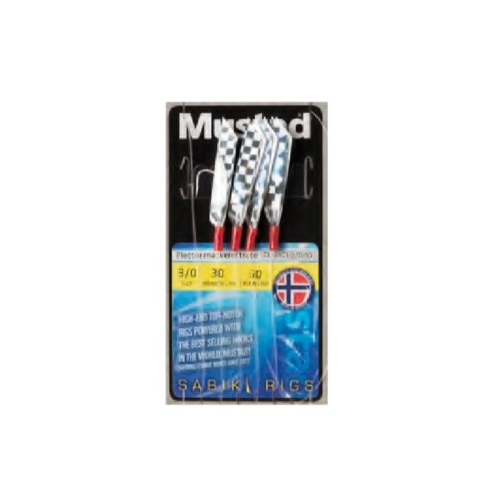 Mustad sabiki FLECTOR MACKEREL TRACE 1/0 y 3/0