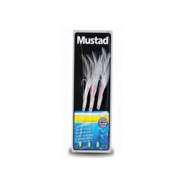 MUSTAD SABIKI LUMINOUS HOKKAI TRACE 1/0 (3 ANZUELOS)