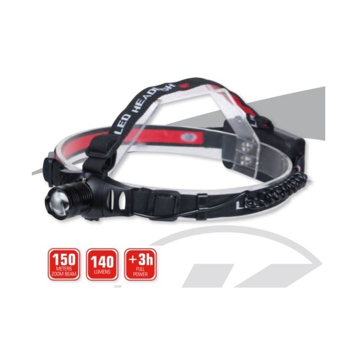 LINTERNA FRONTAL XPE 140 LUMENES