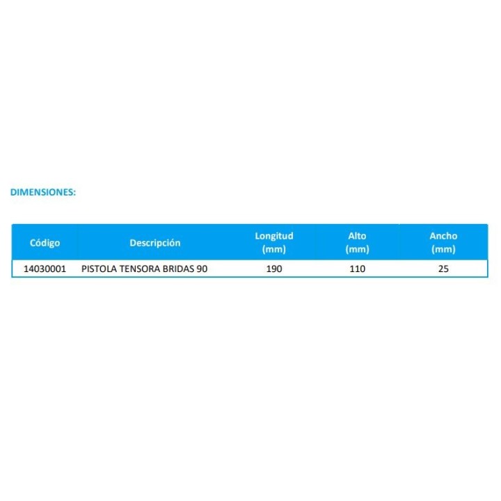 PISTOLA TENSORA BRIDAS 90 DESA