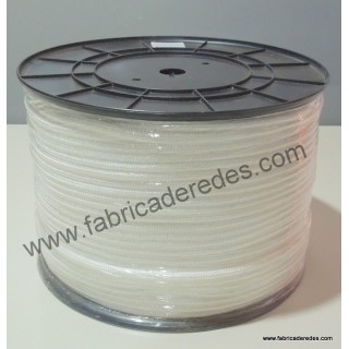 Corda trançada de polipropileno de 8mm x 200 e branco de 500m