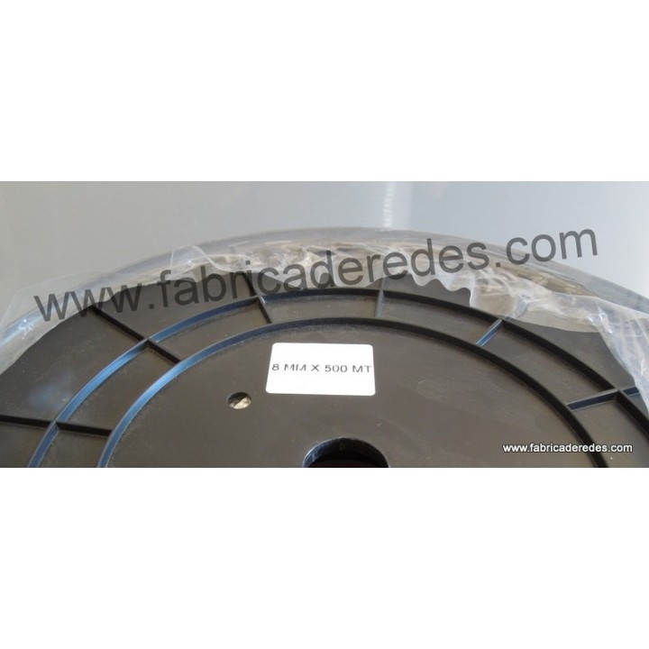 Corda trançada de polipropileno de 8mm x 200 e branco de 500m