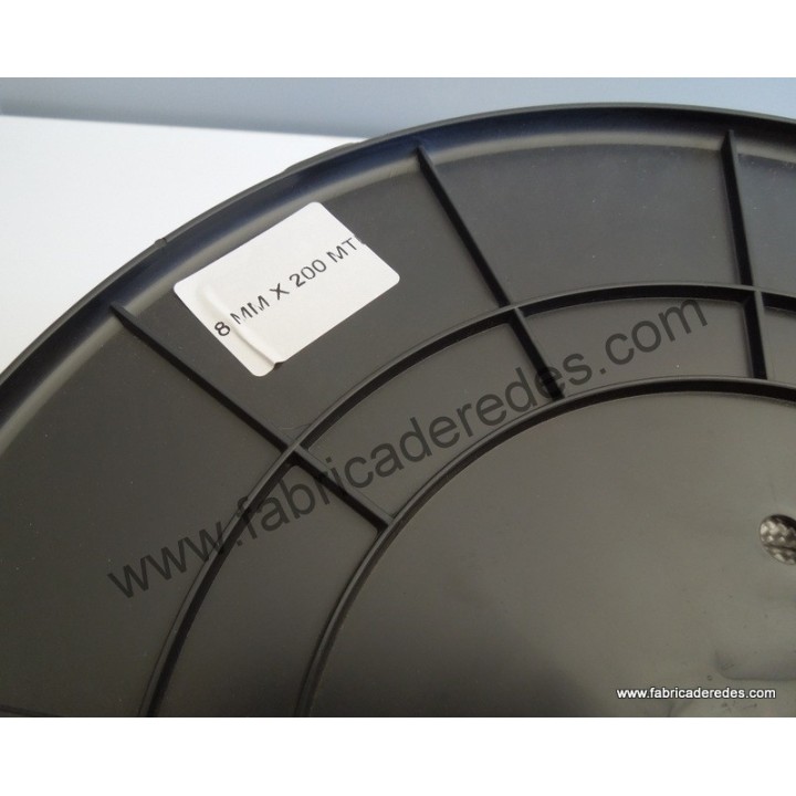 Corda trançada de polipropileno de 8mm x 200 e branco de 500m