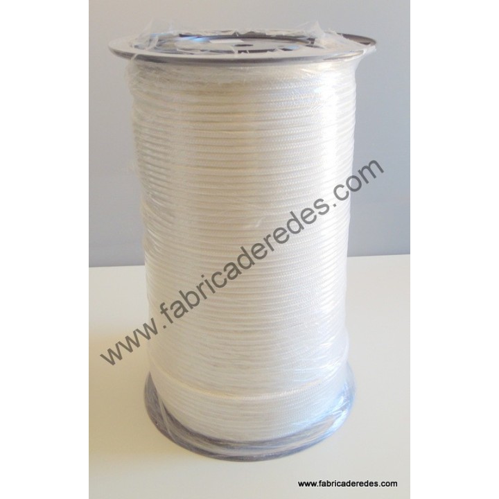 Geflochtenes Seil aus Polypropylen 8mm x 200 und 500 Meter weiß