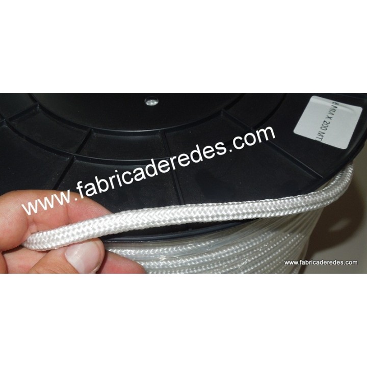 Corda intrecciata in polipropilene 8mm x 200 e 500 metri bianca