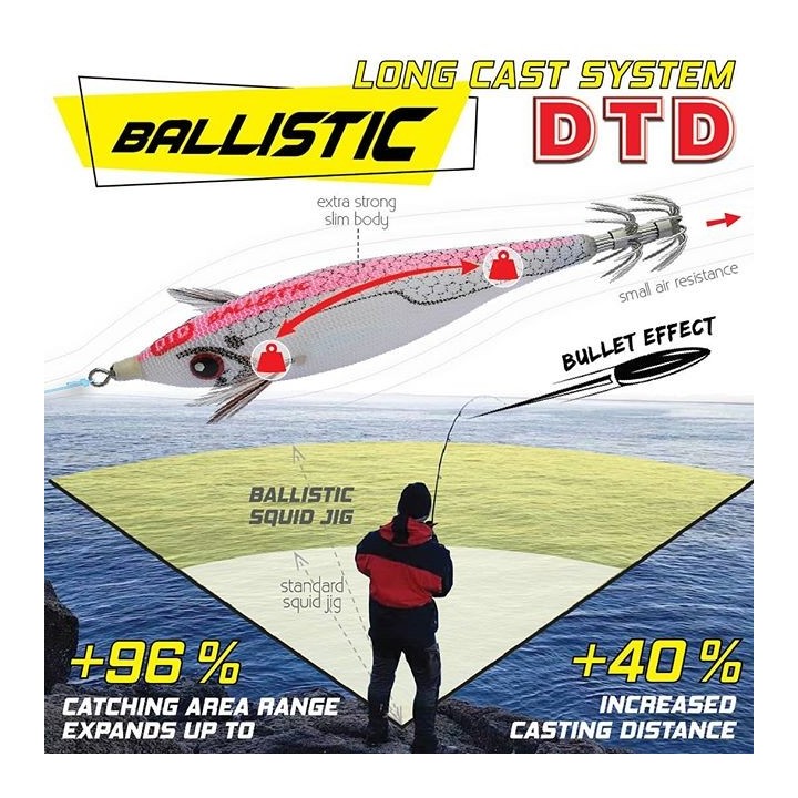 DTD BALLISTIC long casting 90MM (14,60 GRAMOS)