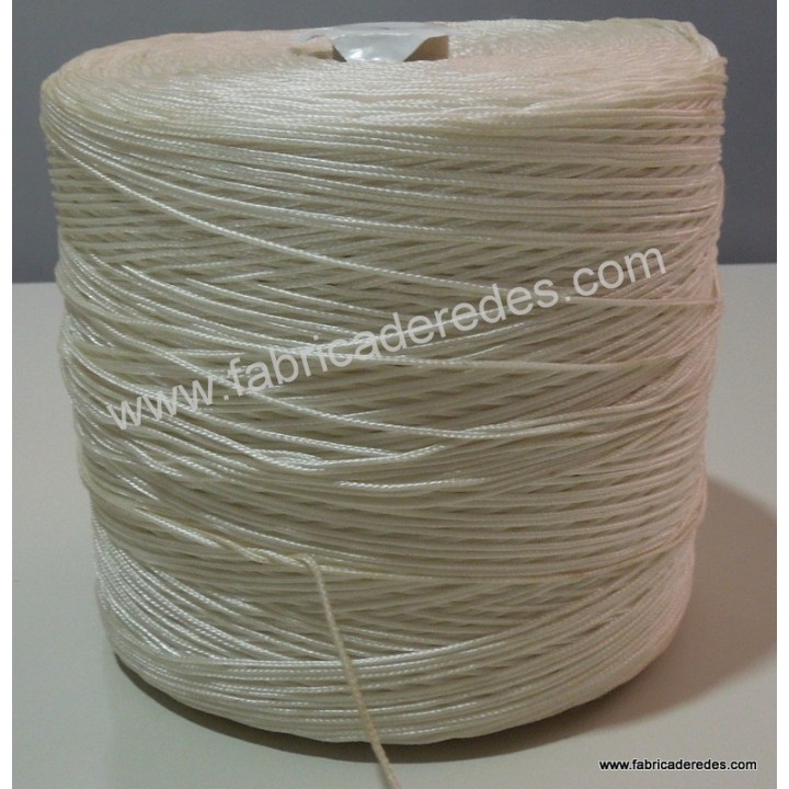 Treccia di nylon bianca 8842