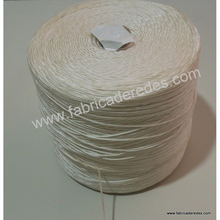 Treccia di nylon bianca 8842