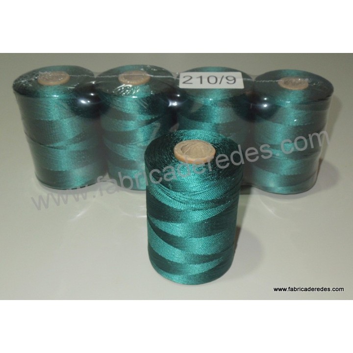 filo nylon verdi attorcigliato 210/9 costruire e riparare reti