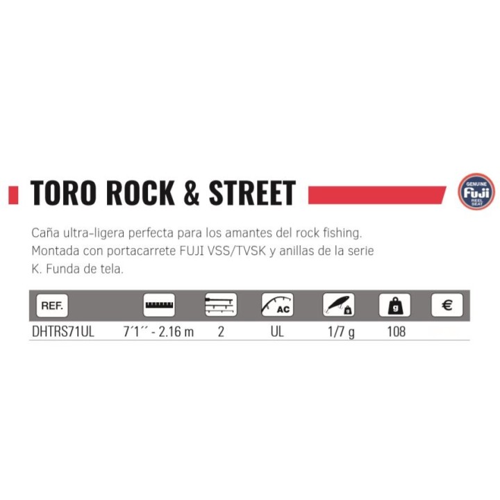 CANA TORO ROCK & STREET 2,16 mts (1-7 grs)