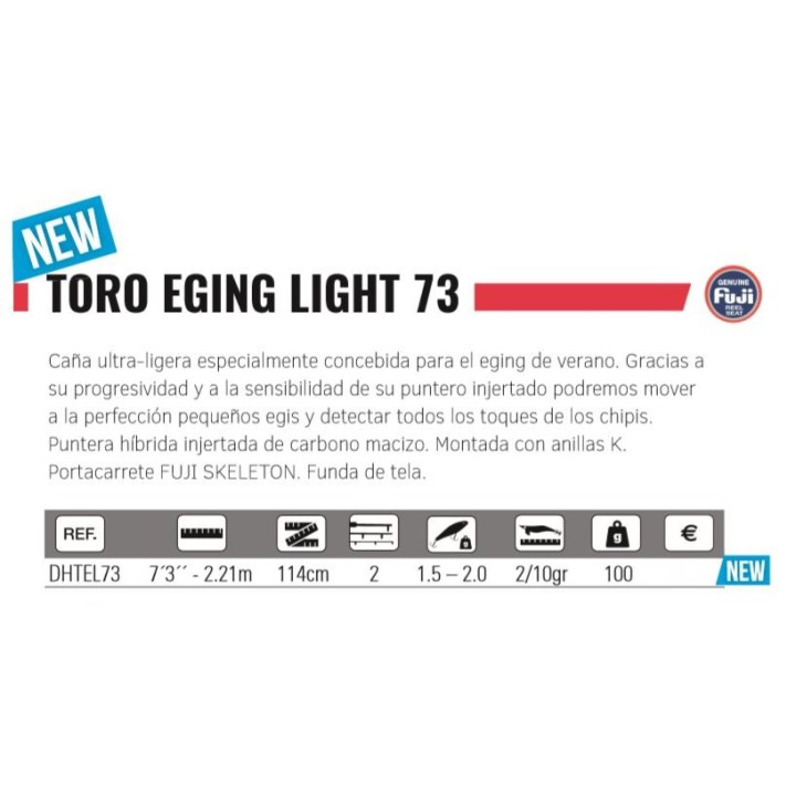 Hart TORO EGING LIGHT 2.21mts 2-10grs