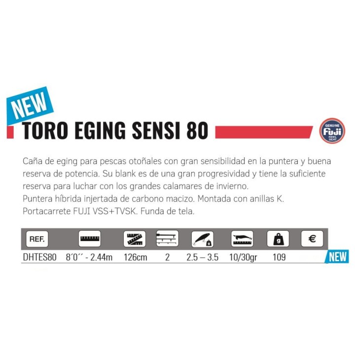 Hart TORO EGING SENSI 2,44 mtrs 10-30grs