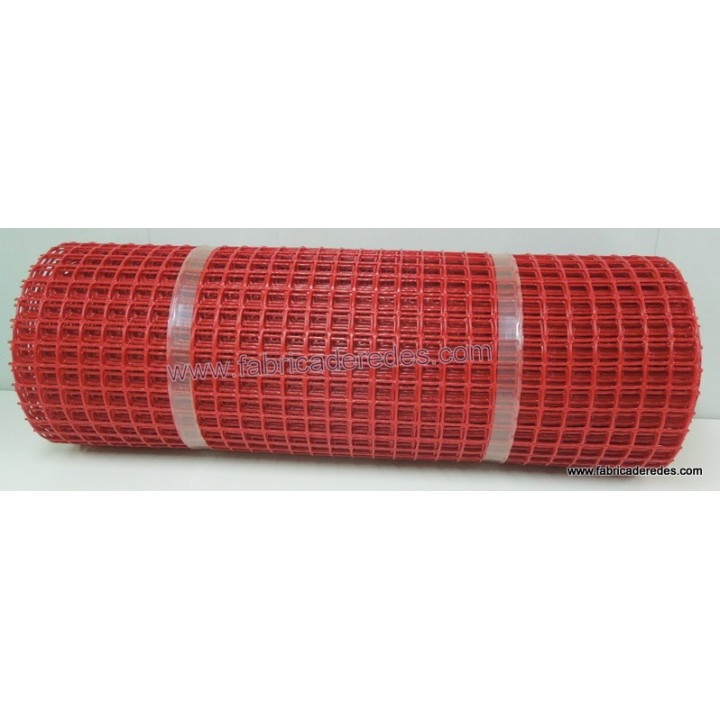 Malla cuadrada ROJA 3CM X 3CM 650 gramos