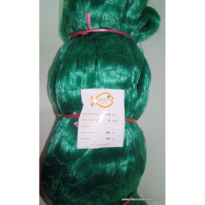 Rete 0.30mm x 33mmsq x 200md x 100 metri
