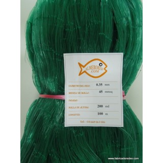 Filet 0.35mm x 45mmsq x 200md x 100 mètres