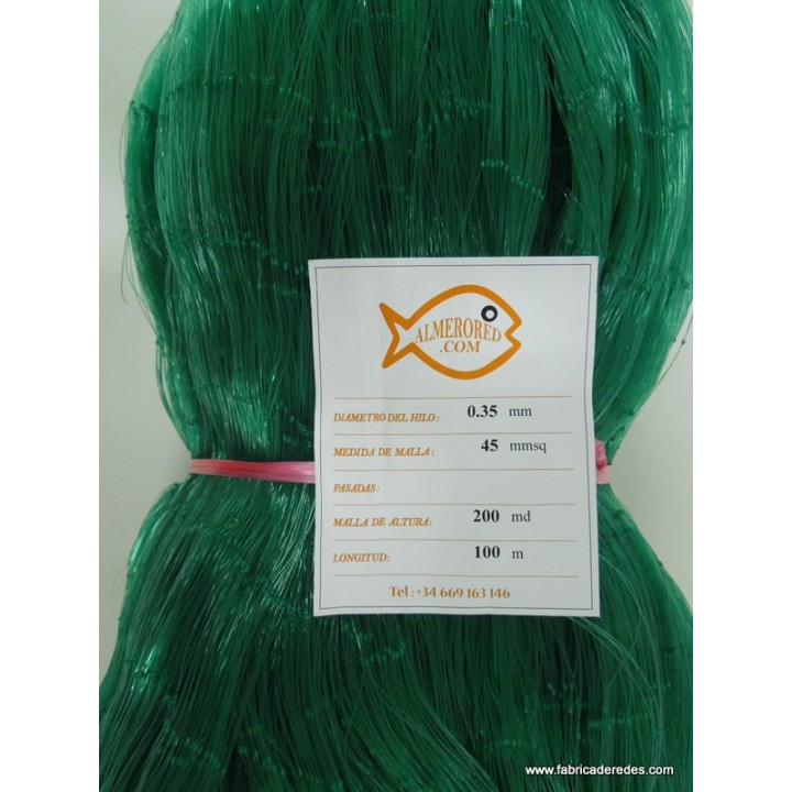 Net 0.35mm x 45mmsq x 200md x 100 meters