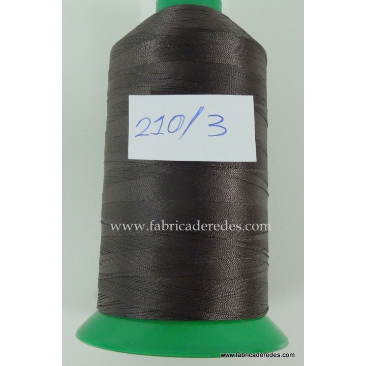 Hilo nylon 210/3 (13000) MARRON