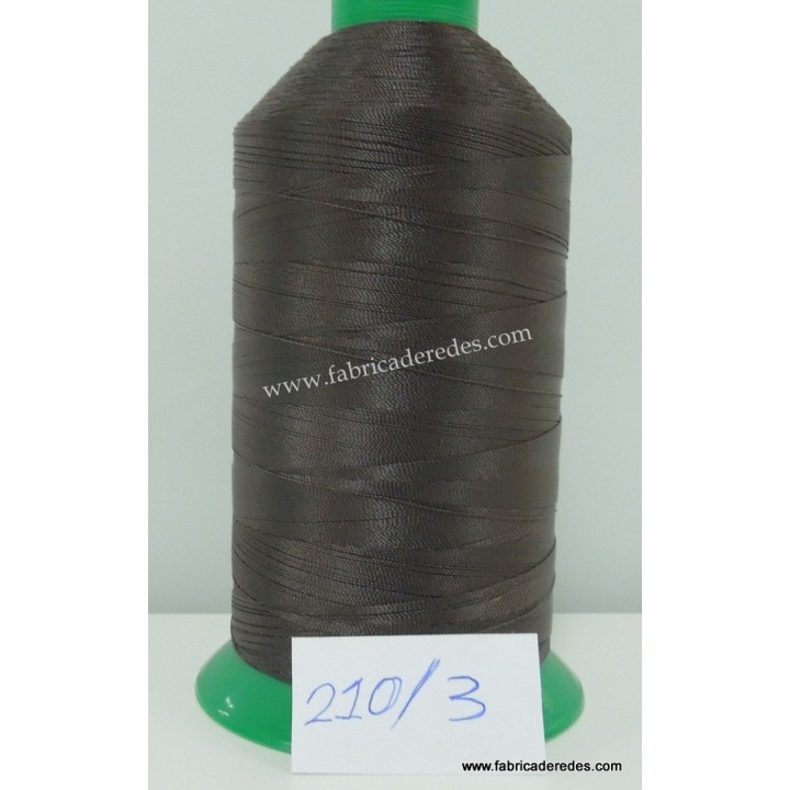Hilo nylon 210/3 (13000) MARRON