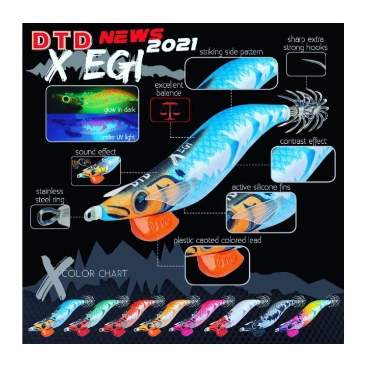 X EGI DTD 3.0 (16.20 gramos)  llamativo patrón lateral