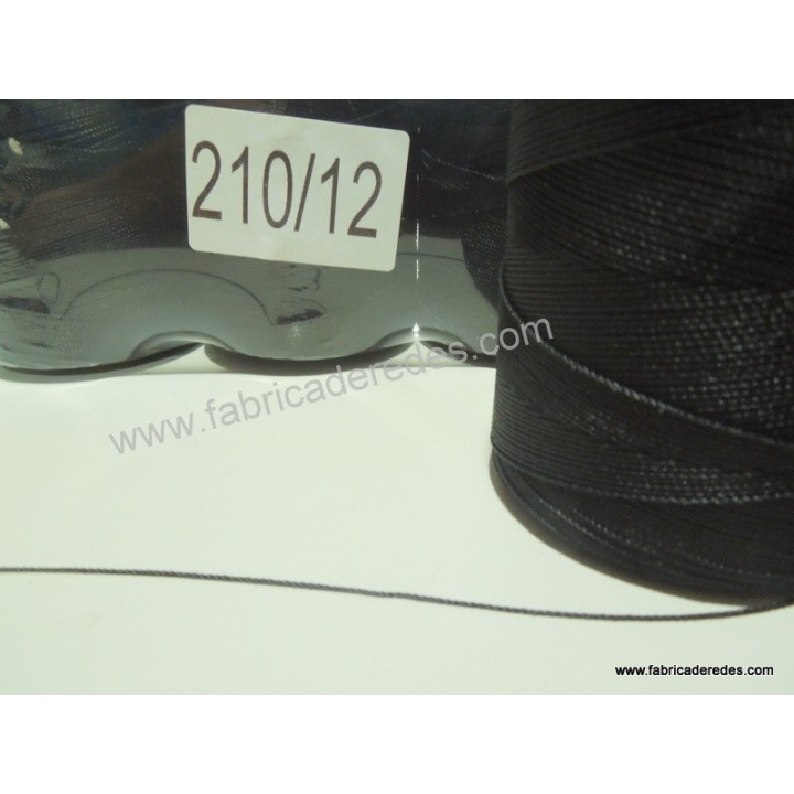 Fil nylon 210/12 tordu noir construire et réparer réseaux