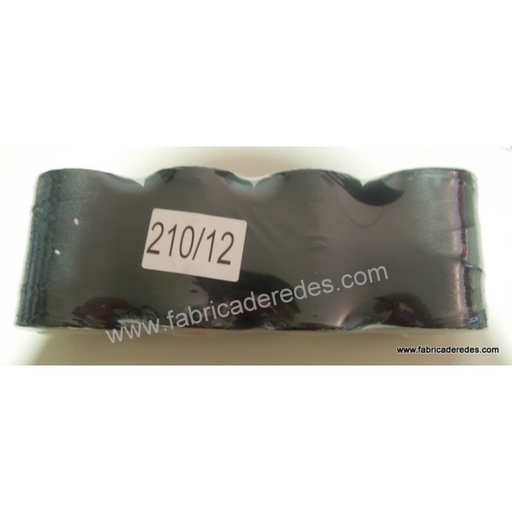 Fio nylon 210/12 torcido preto construir e consertar redes